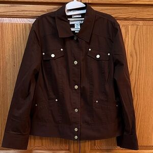 Jones Wear Studio Brown Men’s Shirt, EUC, Size XL